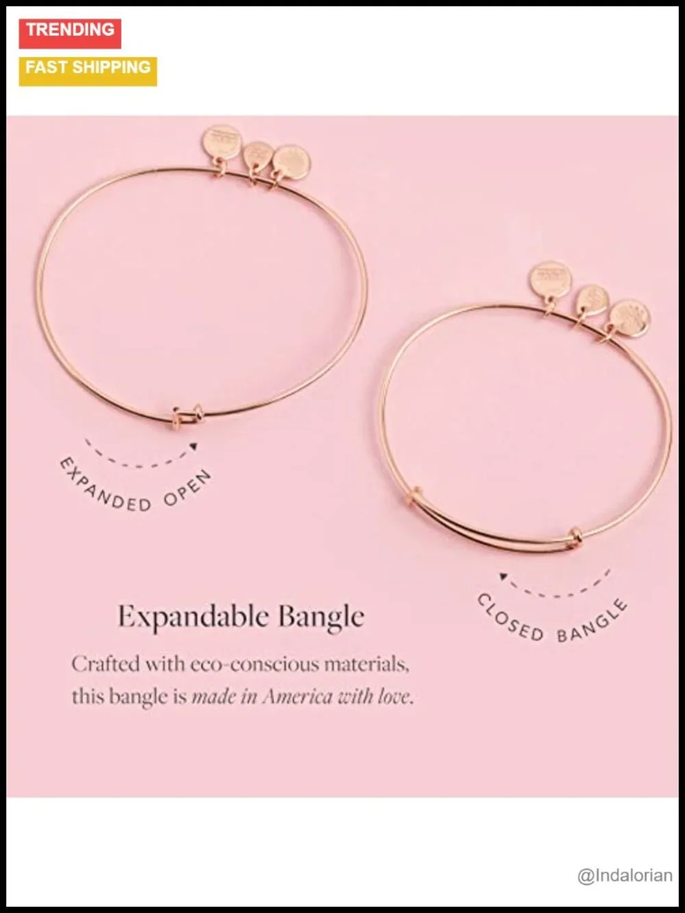 Dot Beaded Expandable Bangle Bracelet Nickel-Free Minimalist
